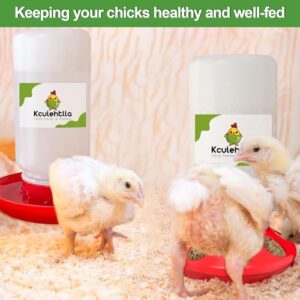 Baby Chicken Supplies, Chicken Brooder Box for Chick Starter Kit with Chick Perch Feeder and Waterer, 4-in-1 Bundles of Home Poultry Essential for Baby Chick, Duck and Quail