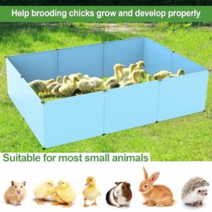 Baby Chicken Supplies, Chicken Brooder Box for Chick Starter Kit with Chick Perch Feeder and Waterer, 4-in-1 Bundles of Home Poultry Essential for Baby Chick, Duck and Quail