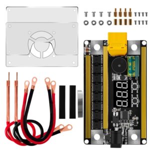 Mekek Spot Welder Control Board, 99 Levels 12V 2400A Spot Welder Kit, Handheld Portable DIY Spot Welding Machine PCB Circuit Board for 18650 Lithium Battery (with housing)