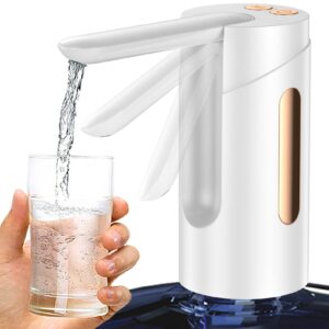 water bottle dispenser for 2-5 gallon bottle, foldable automatic water dispenser, universal portable electric water bottle pump for 5 gallon, type-c usb charging drinking water pump for home, outdoor