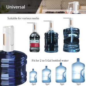 Water Bottle Dispenser for 2-5 Gallon Bottle, Foldable Automatic Water Dispenser, Universal Portable Electric Water Bottle Pump for 5 Gallon, Type-C USB Charging Drinking Water Pump for Home, Outdoor