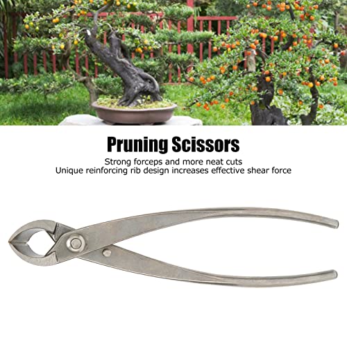 OKJHFD 11in Bonsai Tools, Stainless Steel Resistant Easy Branch Cutter Professional Knob Cutter, Straight Edge Pliers Trimmer for Bonsai Modeling