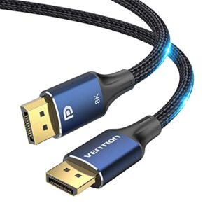vention 8k displayport cable 1.4 3ft, display port cable 144hz ultra high speed 32.4gbps, 8k@60hz 4k@144hz 2k@165hz hdr hbr3 dp monitor cable for laptop pc tv gaming monitor