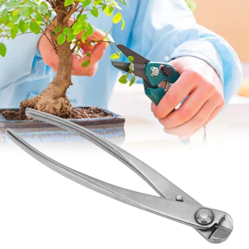 OKJHFD 7.5in Bonsai Tools, Stainless Steel Resistant Easy Branch Cutter Professional Knob Cutter, Straight Pliers Trimmer Gardening Cutting Tool