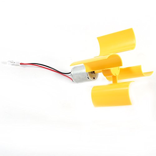 Micro Vertical Wind Turbine, DC 0.01V~5.5 V 100~6000RPM Electricity Generator DIY Kit Small Motor Wind Blades Generator for DIY