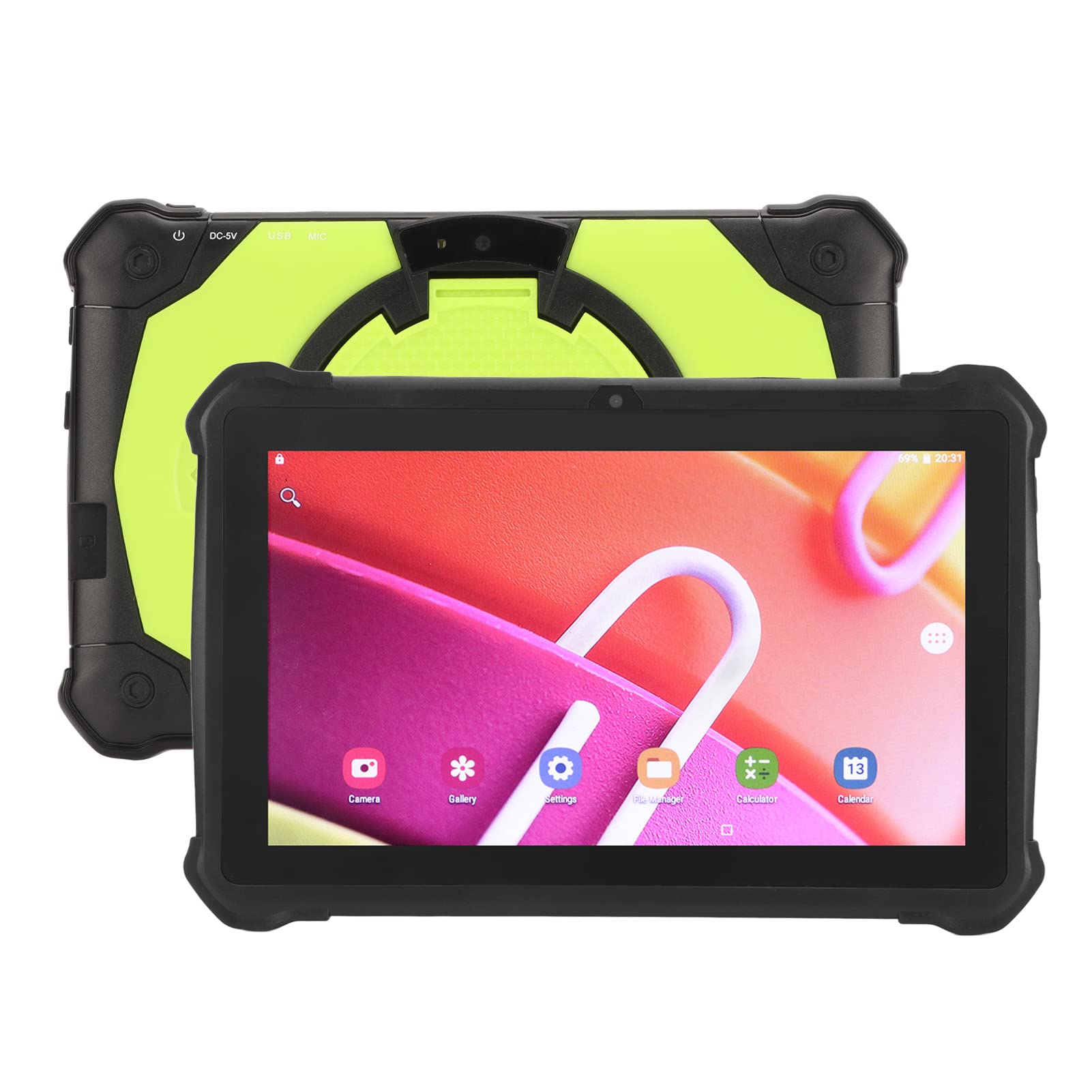 Kids Tablet Computer 7 Inches, Octa Core CPU Processor, 1960X1080p IPS, 2.4G 5G WiFi BT5.0, 32Gb 4Gb 5000Mah Battery, 5Mp 8Mp Pixels are Suitable for Android10(Green)