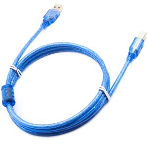 naughtystarts 2pcs USB Data Sync Cable for Arduino UNO R3 Board ATMEGA328P MEGA2560 About 1.5M / 4.9FT Long