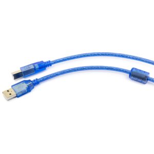 naughtystarts 2pcs USB Data Sync Cable for Arduino UNO R3 Board ATMEGA328P MEGA2560 About 1.5M / 4.9FT Long