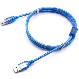 naughtystarts 2pcs USB Data Sync Cable for Arduino UNO R3 Board ATMEGA328P MEGA2560 About 1.5M / 4.9FT Long