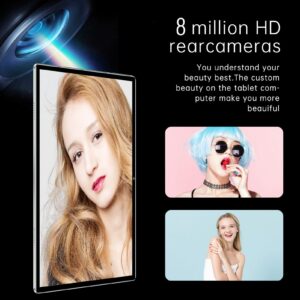Pomya 10.1in Tablet,2.4 5G WiFi Dual Band Tablet,4G Calling Tablet for Android11,8MP 20MP Dual Camera,8 Core CPU,6000mAh Rechargeable Battery, Kids Friends