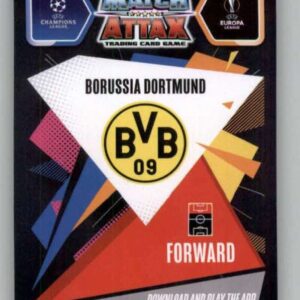 2020-21 Topps Chrome Match Attax UEFA UCL League #176 Erling Haaland Hat-Trick Hero Borussia Dortmund Soccer Trading Card