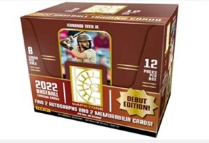 2022 panini capstone baseball hobby box debut edition