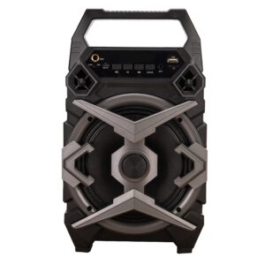 tuklye 6.5-inch portable wireless speaker, portable subwoofer system, rechargeable, outdoor bluetooth led speaker, usb / mp3 / multi-color led light.(black)
