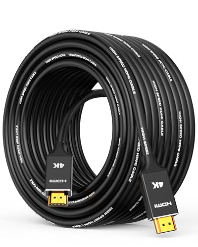 Capshi Fiber Optic Hdmi Cable 150ft/45M | 4K in-Wall CL3 Rated Long HDMI Cable 2.0 Support HDR10 8/10bit 18Gbps HDCP2.2 ARC | High Speed HD Shielded Cord Compatible with Roku TV/Laptop/PC/HDTV