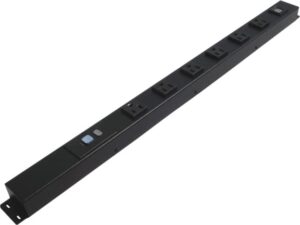 24” 6 outlets hardwired power strip, alci, usb