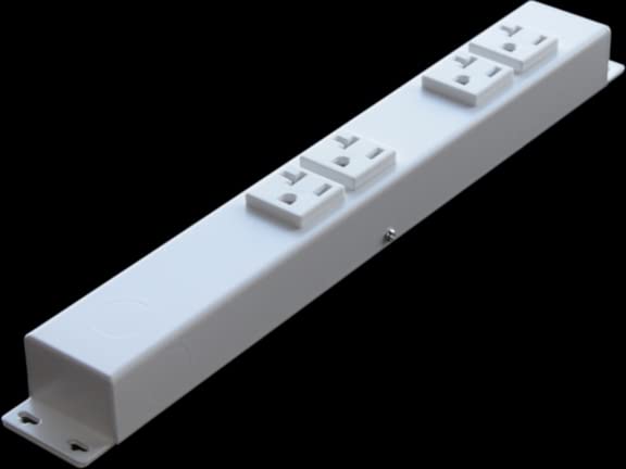 12” 4 20A Outlets Hardwired Power Strip