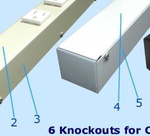 12” 4 20A Outlets Hardwired Power Strip