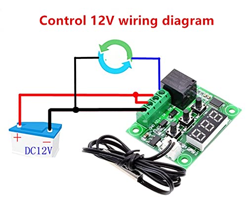 VELORE XH-W1209 Digital Display Temperature Controller Precision Temperature Controller Temperature Control Switch Mini temperatur