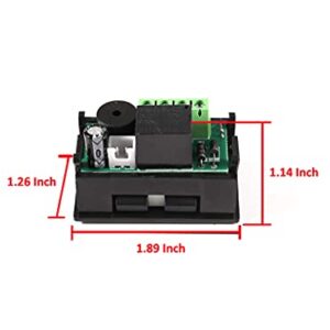 Digital Display Microcomputer Thermostat Temperature Controller Switch Temperature Sensor Microcomputer Thermostat for Air Conditioning System DC 24V