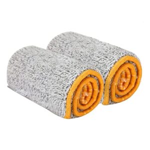 hoement 2pcs mop for wood floors floor mops push mop cloth double sided mop cloth mop accessories dust cloth clean car wash brush