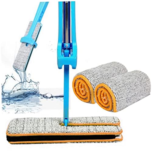 Hoement 2pcs Mop for Wood Floors Floor Mops Push Mop Cloth Double Sided Mop Cloth Mop Accessories Dust Cloth Clean Car Wash Brush