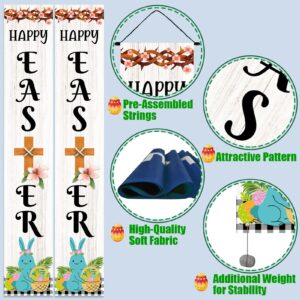 He is Risen Porch Banners for Easter Day Decorations Outdoor, Happy Easter Religious Door Banners 12x72Inches for Front Door/Outside Hanging Decors & Ornament