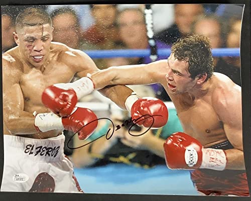 Oscar De La Hoya Signed Photo 11x14 Boxing Fernando Vargas Autograph HOF JSA - Autographed Boxing Photos