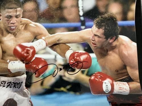 Oscar De La Hoya Signed Photo 11x14 Boxing Fernando Vargas Autograph HOF JSA - Autographed Boxing Photos