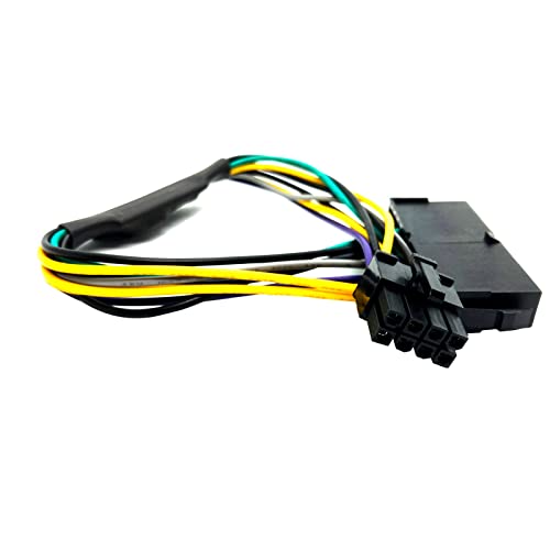 24-pin to 8-pin ATX Power Adapter Cable for PC Optiplex 3020 7020 9020 Precision T1700 30cm (1 Piece)