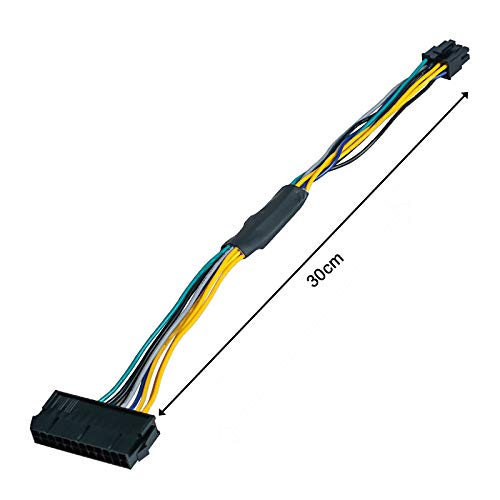 24-pin to 8-pin ATX Power Adapter Cable for PC Optiplex 3020 7020 9020 Precision T1700 30cm (1 Piece)