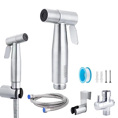 CJCXYJCY Toilet multi-function handheld toilet spray, bathroom diaper shower, spray, hose and accessories - handheld toilet sprinkler with adjustable water pressure control dual spray function