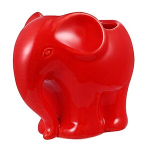 angoily plants outdoor container for plant desktop decorations bonsai red decor cartoon small office nursery cute pots/planter/container pot elephant containers home shape creative table