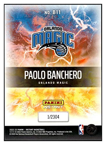 PAOLO BANCHERO RC 2022-23 Panini Instant Breakaway ROOKIE /2304#11 Magic NM+-MT+ NBA Basketball