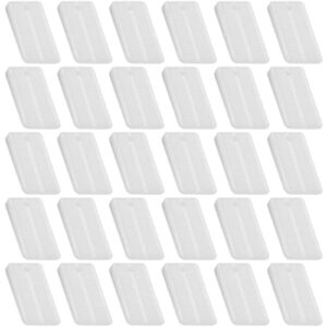 qualihome nylon plastic shims for leveling - clear plastic wedges for home furniture, toilet, bed, restaurant table wedges - non slip levelers, stabilizers with ribbed design - 1-1/8" x 2" (30 pack)