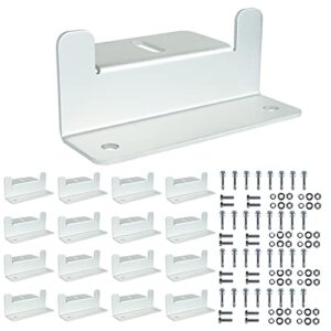 whs-solarlive z brackets solar panel mounting, lightweight aluminum corrosion free construction for rvs, trailers, boats and other off gird roof installation, 16 units per set