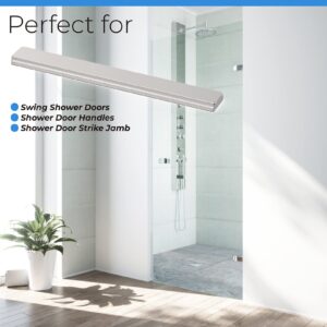 Shower Door Magnet - 3" Long Glass Shower Door Magnet Replacement for Swing Shower Doors Shower Door Handles Shower Door Strike Jamb