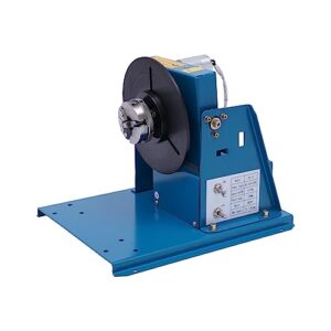 110V 50Hz Rotary Welding Positioner Turntable Table, 10Kg Horizontal Loading Capacity Welder Positioning Turntable, 0-90° Table Turning Angle Welding Positioner Turntable Machine