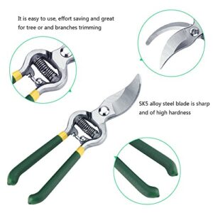 OKJHFD Professional Pruning Shears Garden Pruning Shears, SK5 Alloy Steel Super Sharp Fruit Tree Bonsai Pruning Shears Garden Scissors Grafting Tools Suitable for Gardening Tree Pruning