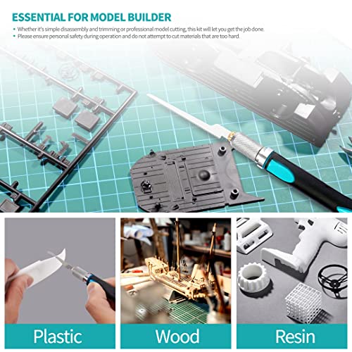 Prozwee Model Craft Hand Saw Kit(with 7PCS Saw Blades),Modeling Knife Hacksaw Tool,DIY Mini Razor Saw Kit for Handcrafted, DIY models and Other Fine Cutting