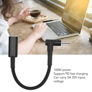 Yoidesu Type C USB - C Female Input to DC Male 2.5x0.7mm Power PD Charge Cable 100W 5A 20V Laptop Charging Adapter