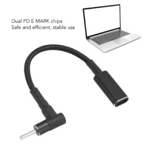 Yoidesu Type C USB - C Female Input to DC Male 2.5x0.7mm Power PD Charge Cable 100W 5A 20V Laptop Charging Adapter