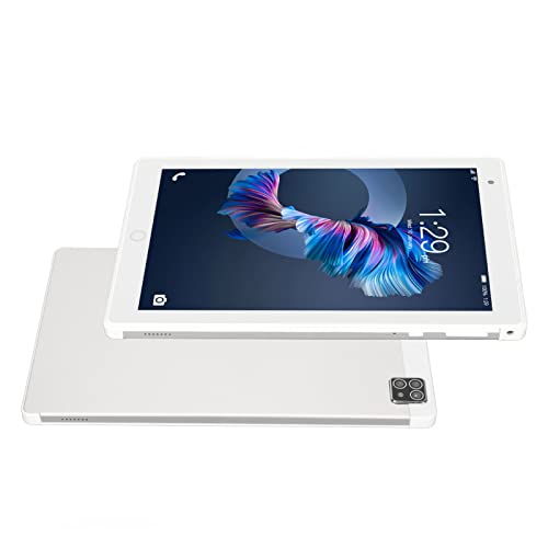 Pwshymi 8in Tablet Silver Expandable 128GB Support Calls 4GB 64GB RAM Front 200w Rear 800w 1920x1200 Tablet for Android 10 100 to 240V (*2) Tabletcomputer