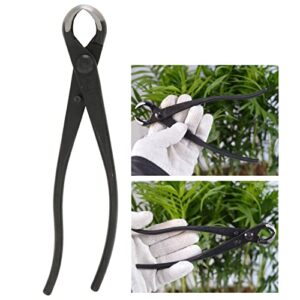 OKJHFD 8.3in Bonsai Tools, Manganese Steel High Strength Ergonomic Handle Tree Cutter, Straight Edge Pliers Trimmer Gardening Tools,Matt Black