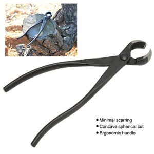 OKJHFD 8.3in Bonsai Tools, Manganese Steel High Strength Ergonomic Handle Tree Cutter, Straight Edge Pliers Trimmer Gardening Tools,Matt Black