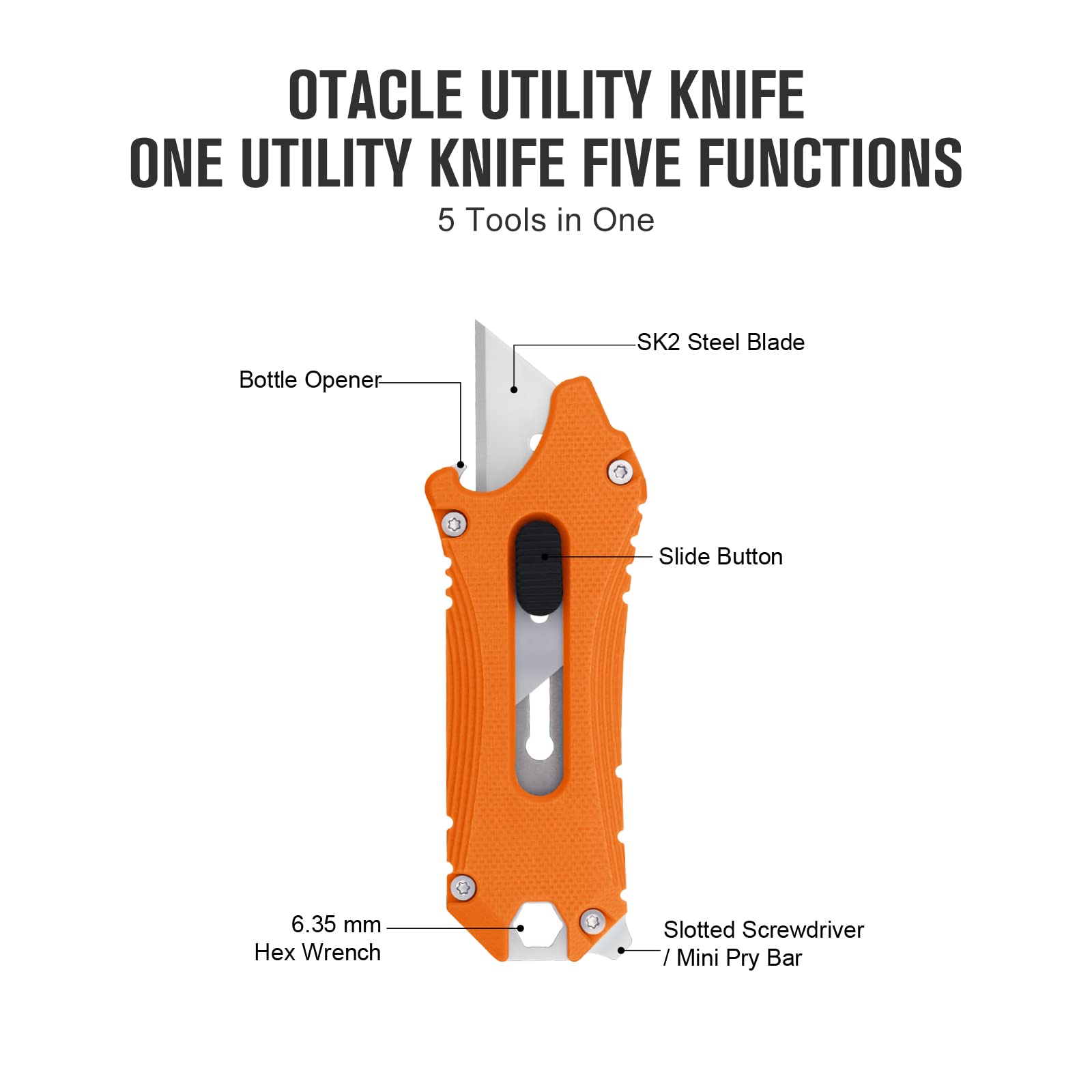 OKNIFE Otacle Bundle Utility Knife Blades, SK2 Steel