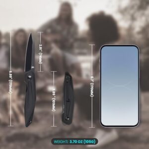 Kizer Spot EDC Pocket Knife 2.91 Inches 154CM Steel Aluminium Handle Folding Knife V3620C2