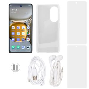 P60pro Mobile Phone, 7 Inch 1440X3040 HD Screen, 4GB and 64GB MT6893 Quad Core, 8MP Rear 16MP Front Cameras, 8000mAh Battery, Cell Phone for Android 11.0 System(USA)