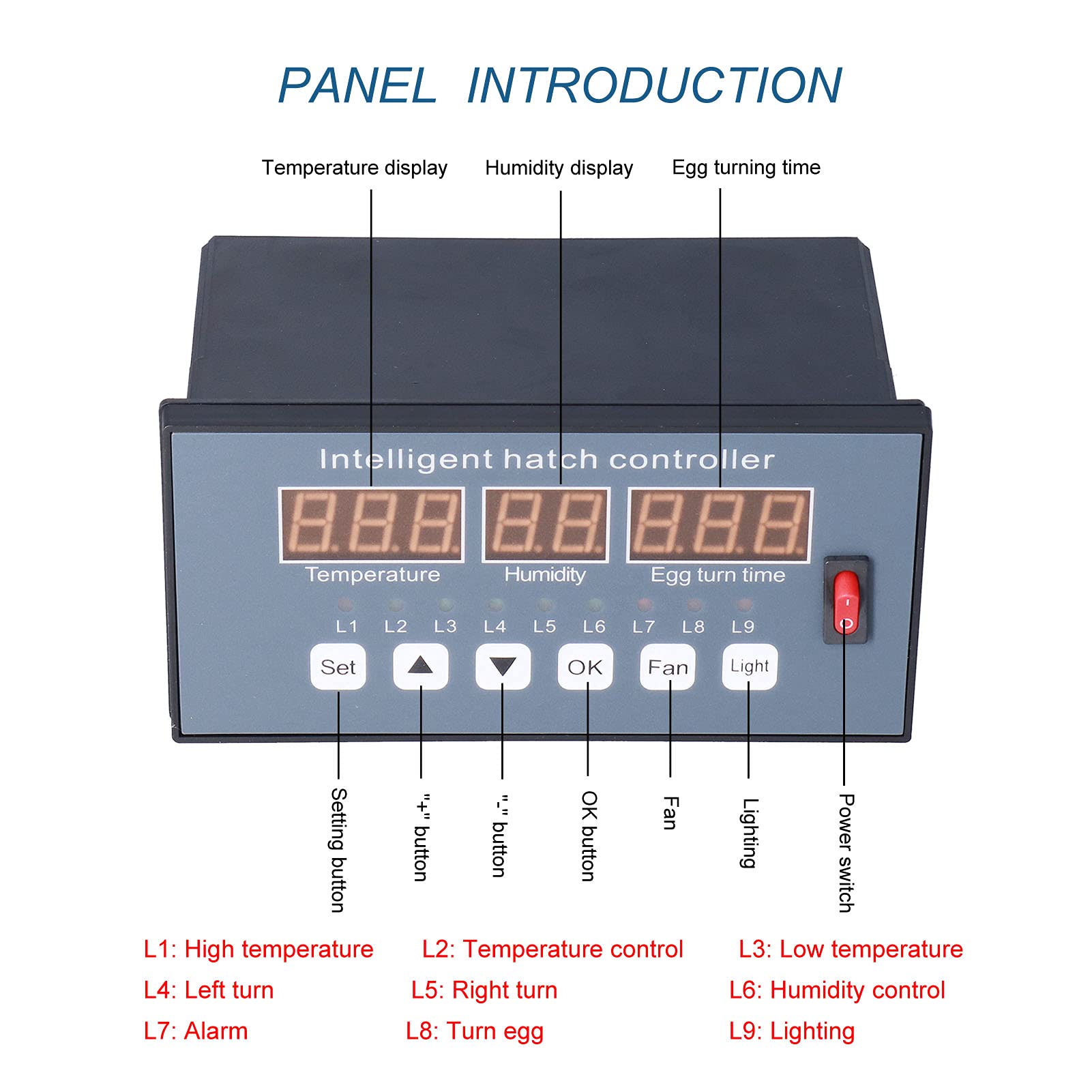 Temperature Thermostat Controllers, Sturdy Advanced Incubator Temperature Controller for Peacock for Home for Quail for Chicken(#1)