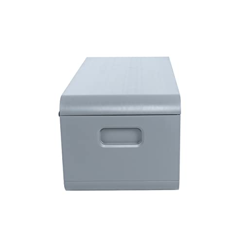 Lifetime 60367 Modern Deck Box, 136 Gallon Outdoor Storage Container, Gray