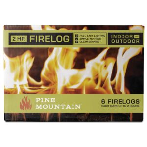 Pine Mountain Java-Log Firelog Made from Recycled Coffee Grounds (4-Hour Burn Time, 4 Logs) and Pine Mountain 2HR Trad Fire Logs (6 Logs, 2-Hour Burn Time)